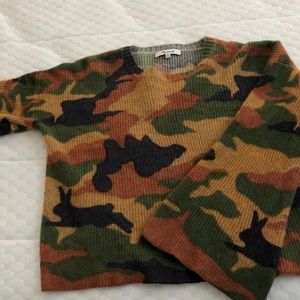 Madewell XS Cottontail Camo Sweater.